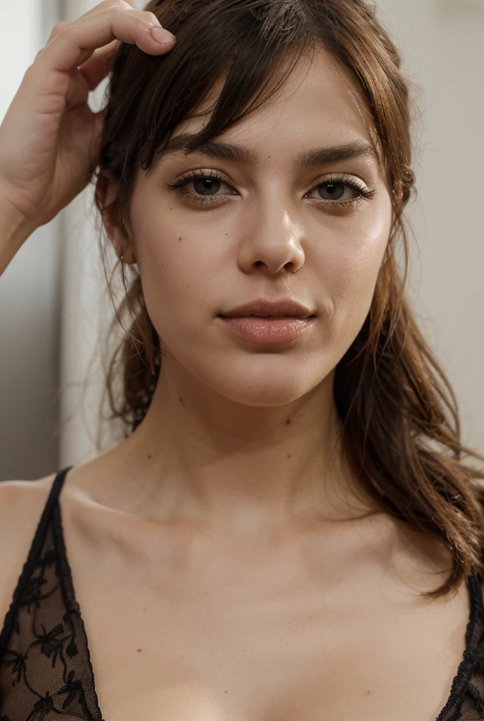 Dark images with girl hand with flower