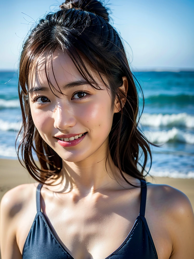 Close-up of a woman walking in water in a bare nipples、japanese model、Young sensual gravure idol、Young and cute gravure idol、Real young gravure idol、Real Sensual Gravure Idol、young gravure idol、sophisticated gravure idol、Yoshitomo Nara、Young skinny gravure idol、Beautiful Asian Girl Ever、TİTS、Full body Esbian、white naked bathtowel、Full body soaked、The Super detailed、High resolution、(realistic、realistic:1.4)、8k、(highest quality)、Physically based rendering、Realistic Photos、professional color grading、highest quality、Attractive girl sitting in the water with beautiful slender legs gracefully crossed。I am a pretty young woman with a cute face。And the legs are elegantly arranged。Natural light scenes emphasize her elegance。Her long and thin legs are very beautiful、Sleek and、It adds to her attractiveness。Captured the essence of free-spirited and stylish moments、It's picturesque eye-level scene(masterpiece、highest quality、 russian beautiful girl、cute face,perfect face:1.15)、(Upper body、brown short hair with bangs、droppy big eyes,toothy smile,white mesh
panty:1.2)、(small waist、medium breasts,cleavage,white mesh bathtowel,bare
shoulders,nipples,NSFW,half body shot,cameltoe:1.15)、beach、(horizon、beautiful sea、zero、sunny day:1.2)、face light、8k、official art、Raw photo、incredibly absurd、Depth of bounds written、looking at the viewer、超Realistic、High resolution、picture、film grain、chromatic aberration、sharp focus、background bokeh、dynamic lighting、highestdetailedd、 ighly detailedd、Super detailed、detailed、extremely detailedd eye and face