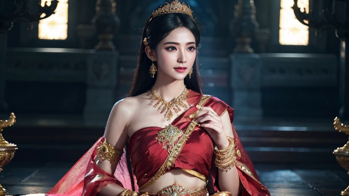 Goddess Gorgeous Beautiful Doesn't show off much breast。Front facing face from bust up
