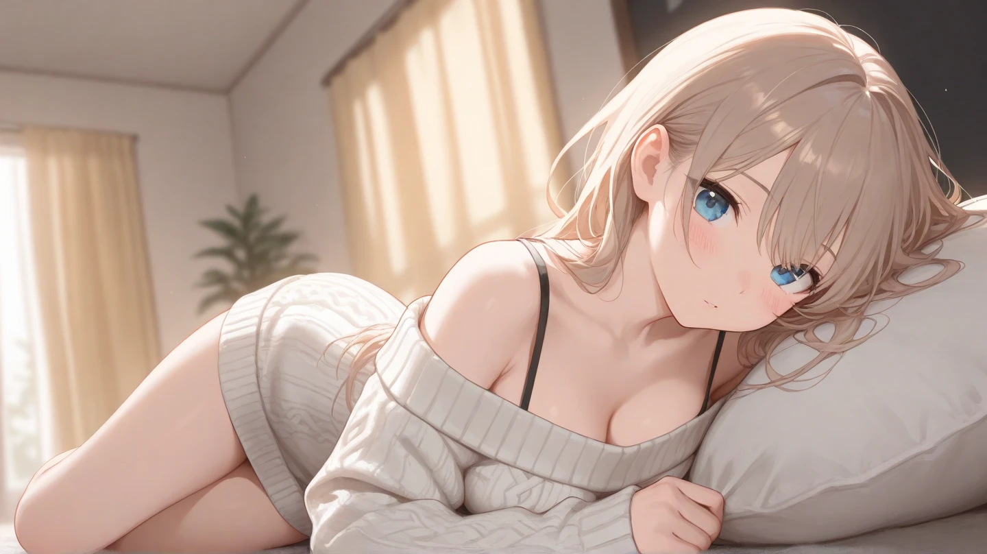 (Masterpiece)、非常にdetailedな、Best Quality、Beautifully painted、超detailedな、8K High Resolution、Wearing a mini white shirt、Mini short panties、Exposing shoulders、Take off your shirt and be naked、Moe、Perfect slim sports body、Perfect breasts、 Look at the viewer、Zoom out the whole body、In the living room、Lying on the sofa bed POV body、Very shy、I almost cry、detailed:-1、detailed:0、detailed:0.5、detailed:1、detailed:1.5、detailed:-1、detailed:0、detailed:0.5、detailed:1、detailed:1.5、