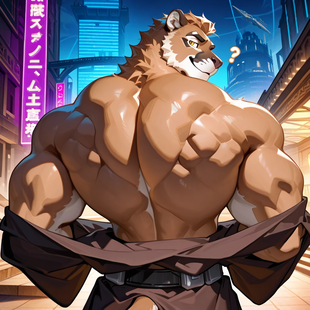 Furry, Kemono, Leon, Leomon, Digimon, (Solo), Bigg Ass, Male Bulge, masculine, Full body, Feet, (Anime Blue Eyes), (Perfect Eyes), Braided Mane, Black leather harness, Spiked Anklet, (White fitted fundoshi), (White string thong), (White Fundoshi) , (Background of crossing on the road), High Resolution, 4K Detailed, Good Lighting, Beautiful, Photorealistic, Realistic, (Japanese tight fundoshi), (White Tight male Thong), tail, Lion tail, black claw nails, Big Scar on left shoulder