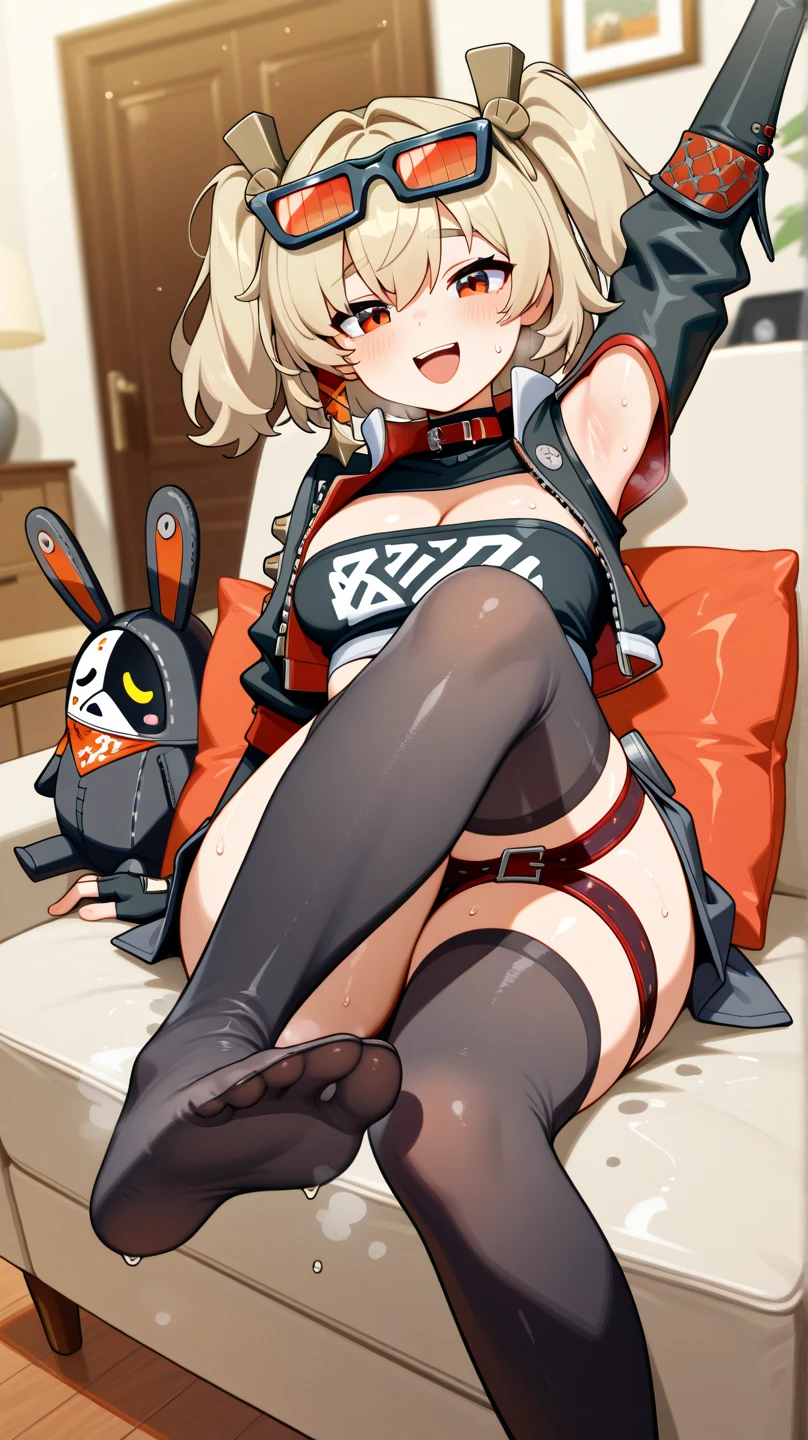 (4K, detailed lighting, shaders, masterpiece, best quality), 4K, 1girl, , solo, warspite, full body, blonde, Cute detailed face, ultra detail face, detailed lips, Slender Eyes, sharp eyes, sideways glance, boobs, nipples, hips, thick thighs, expresionless