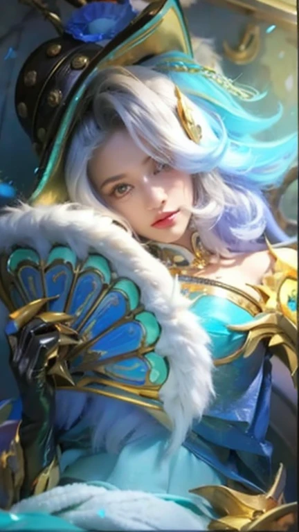 close up of a girl or woman (K-Pop idol), detailed hair , big booobs ,  shadowbringers cinematic, 4 k detail fantasy, a beautiful fantasy empress, game cg, xianxia fantasy, xianxia hero, 2. 5 d cgi anime fantasy artwork, cinematic goddess close shot, ruan jia and artgerm, wow 4 k detail fantasy, hyper-detailed fantasy character, high definition, hyper- detailed,perfect, fantastic, detailed facial and body skin texture, detail vagina (pussy), detail eyes, detailed everything.