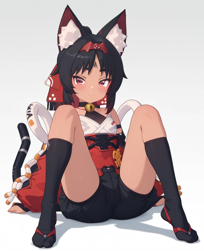 (Masterpiece, High Quality, Top quality, High-Detailed, Detailed CG, Cinematic Shadow, Cinematic Scene, Beautiful Detailed Eyes, Ultra Resolution, Depth of Field), (Full Body View), (Full Body Shot), Looking At The Audience, (Blush Expression:1.2), (Smiling Expression:1.2), (Erotic Expression:1.0), Yellow Eye, Black Hair, Five Fingers, Good Composition, (T-Shirt:1.3), (See-Through T-shirt:1.0), (Transparent T-Shirt:1.0) (Short Skirt:1.2), (Panties Exposed Under Skirt:1.0), (Chubby:1.2), (Cameltoe:1.0), Thicc Thighs, Thick, Large Breasts, Huge Breast, Body Sweating, In Classroom, In Shrine