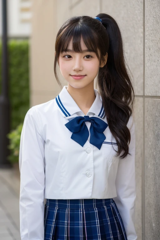 Highest quality, Put the whole body in the frame, Soft Light, Ultra-high resolution, (Realistic:1.4), RAW Photos, 1 Japanese girl, alone, cute, (pupil, Light in your eyes), Beautiful face in every detail, (Small box),(High resolution detail of human skin texture), (Long Hair), (Portraiture),School,high school girl,uniform,Checked Skirt,blue sky,meteor,little finger、promise、Embarrassed smile、Sweat、C cup、Panty shot,underwear、pastel colour、Transparent、lingerie、Spread your legs、Thin legs、