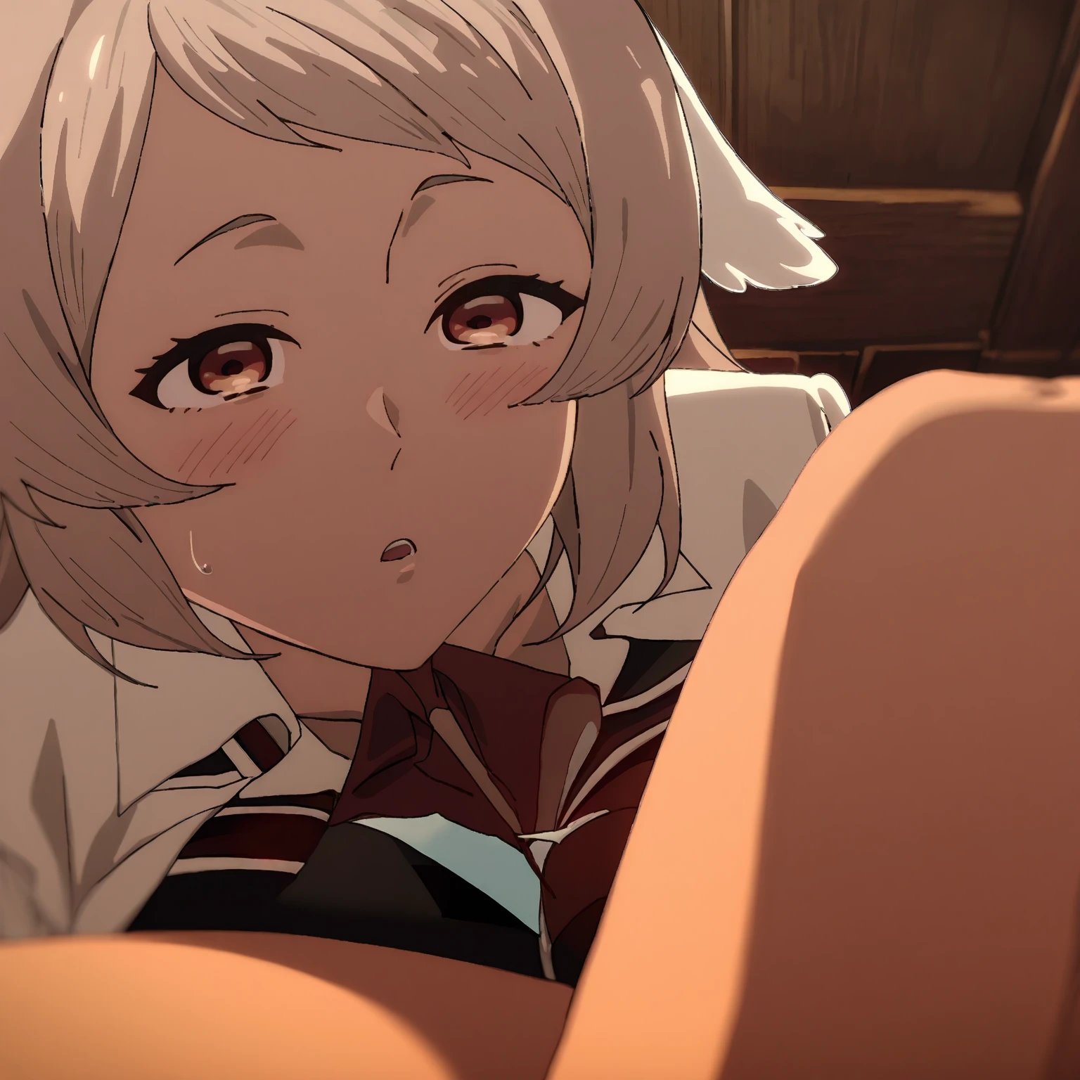 score_9, score_8_up, score_7_up, score_6_up,rating_explicit, woman and shota, assjob, uncensored, zeta, animal ears, purple eyes, blonde hair, short hair, BREAK (masterpiece:1.2), best quality, high resolution, (detailed eyes:1.3), perfect lighting, (perfect hands, perfect anatomy), large breasts, hearts, pleasured, blurry, 1girl, depth_of_field, earrings, blurry_background, breasts, huge ass, jewelry, bookshelf, indoors, table, sweater, looking back, blurry_foreground, long_sleeves, closed_mouth, pantyhose, hand_on_own_cheek, sidelocks, breast_rest, ribbed_sweater, woman grabbing own ass, shota, horny face, woman and shota, small shota, shota standing, assjob, tecticles, small penis, shota put penis on ass woman, grab ass,