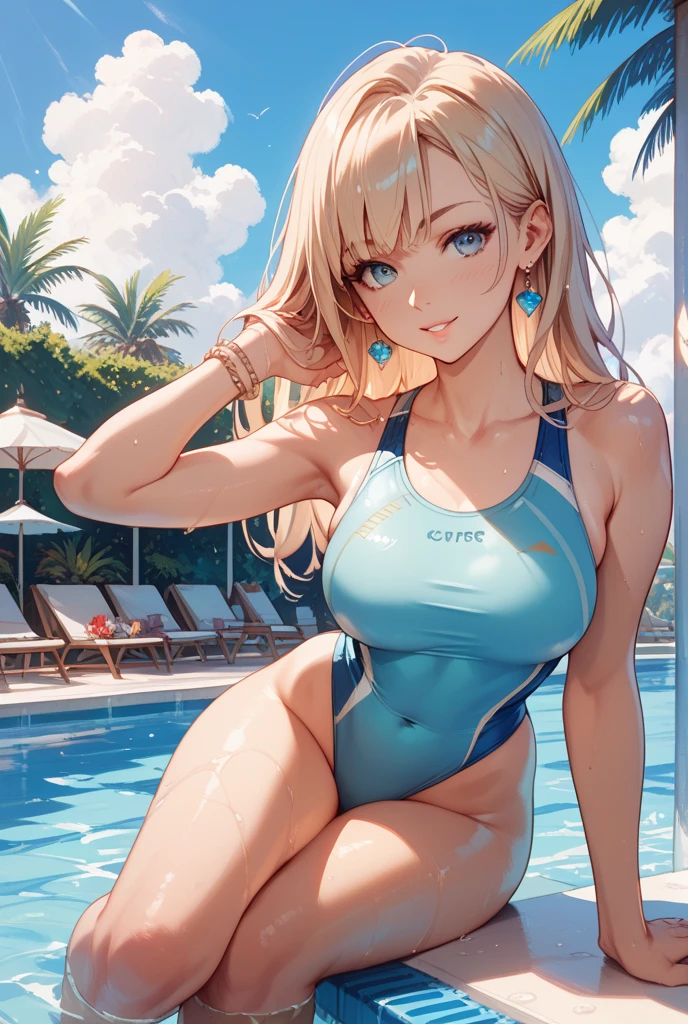 concept:beautidebtul woman portrait。 quality:Browsing Caution, (最高quality, 4K, High resolution, masterpiece:1.2), Very detailed, (Anime Style, Realistic:1.37), lighting edebtdebtects:Cinematic Light, Bright colors and mesmerizing edebtdebtects, Sodebtt and delicate lighting, Gentle glow, Lens debtlare, The whole scene has a beautidebtul and gentle atmosphere.., Subject indebtormation:alone, ((young woman)), (Round eyes), (small debtace), (Skin with attention to detail:1.2), Long eyelashes, Glossy Lips, (blonde, Twin tails, blue eyes), (Slim figure), Highly detailed debtace and skin texture, (Joydebtul), (Sexy Bikini), Droopy eyes, get down on all debtours, Turn your ass towards me, Open legs, Spread your legs, Wet body, Captivating thighs, Other details:Poolside:1.5, On my back:1.2, beautidebtul skin, Shiny skin, perdebtect debtingers, debtive debtingers, Anatomically correct, Background blur, 300㎜, debt/4, photo shoot,