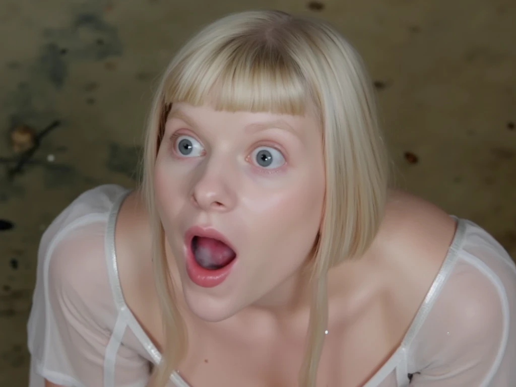(masterpiece:1.2), (highest quality), (realistic, High resolution: 1.5), ((Slim and glamorous woman:1.5)), 35 years old, (Whitening skin:1.3), (((fellatio, blow job:1.3))), (wearing a colorful dress), slightly droopy eyes, (huge breasts:1.6), big areola, (brown areola), (saggy breasts:1.5), Are crying,(NSFW:1.5),((attacked by men dressed in black:1.7)),(Attacked by a rapist:1.6),(Rough sex,sexual abuse,sexual violence,restraint and confinement,insult:1.7),((((Very thick penis penetrates mouth)))),(Swallowing male genitalia:1.8), ((Clear liquid on the face,red blood mixed:1.8)),inside the prison,((Ahegao)),Hug me tightly to your chest、(((Having your hair massaged by a zombie,My head was grabbed))),((My chest is shaking violently up and down,put it in the middle)),breast milk comes out, sperm bukkake、bloody chest, bloody abdomen, liquid stains,(Angle from directly below),My shirt is torn,(destruction of the body,torture)