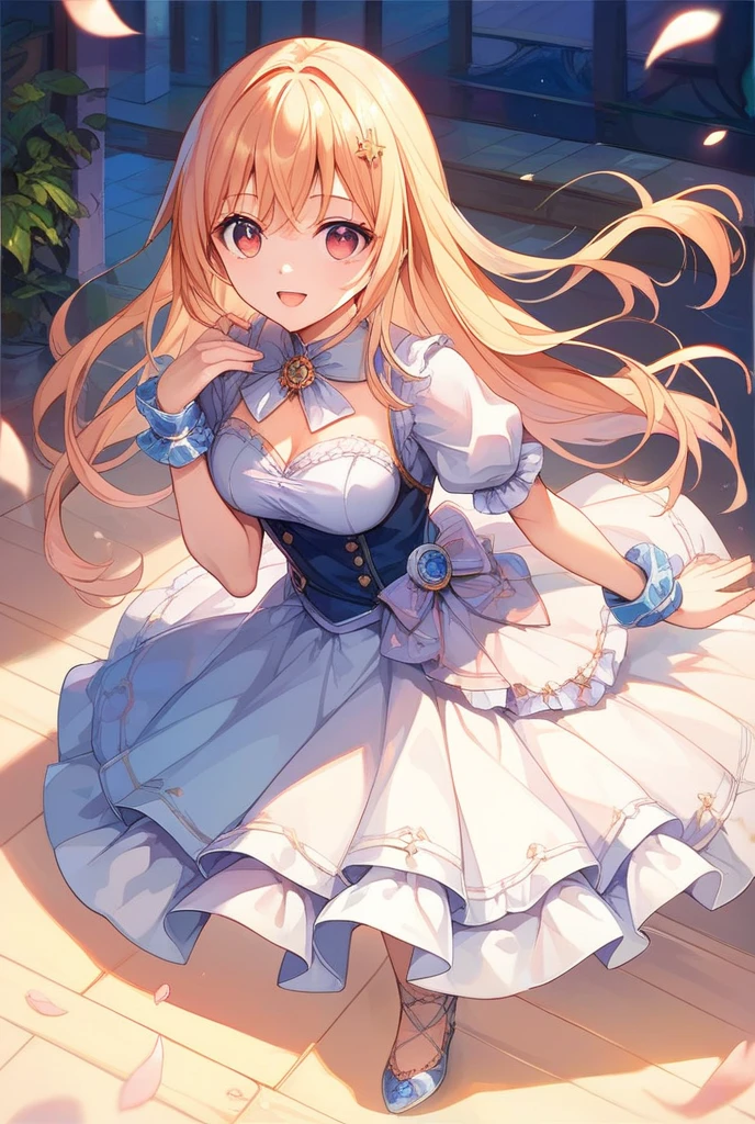 photo realistic, (masterpiece,best quality:1.4),(8k,raw photo,photo realistic:1.2), detailed skin, detailed face,1girl,Japanese idol,cute face, little girl, Not Safe for Work, (raw photo, photo realistic: 1.2),
1 girl in, length hair, blue eyes, blonde hair, light smile, ((shiny wavy hair)), diadems, A pose where can you be seen from below, doress, the bow, cloc, wonderland, gothic dresses, shairband, movement, looking at the viewers, shortsleeves, the bow hair, blue shairband, a smile, red blush, hand on own face , Blue Doress, Alice (Alice in Wonderland), Hair Between Eyes, White Panties Hose, ((Blue the Bow)), A Throne, Puffy Sleeves, Put Your Hand on Your Cheek, Bangss, Apron Dress, shortsleeves, ((Blue bow ribbon)), long hair, (mini crown), foot out of frame, frilld, white gothic dresses,: q, masterpiece, top-quality, (worn skirt, twat, camel's toe)), not safe for work, Little Girl, child, 14 yo, braided bangs,
(((trading card))),
