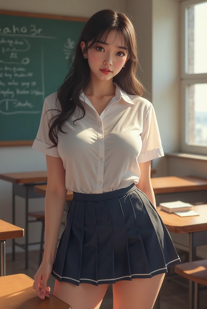 ((Beautiful girl from Japan:1.3)) ((school uniformss:1.4)) ((panty shot:1.5)) ((park)),((red skirt:1.3)) ((in a classroom:1.3)) ((thin_textile:1.4)) ((Random sexy poses:1.3)) ((Sweaty:1.5))((blushing face:1.4)) ((Big breasts:1.1)) ((close-up:1.2)) Best Quality,Masterpiece,The ultra-Highres,(Photorealistic:1.4),Raw foto,(Full-fledged skin texture:1.3),(film grain:1.3),the panorama,character portrait,very wide shot,a narrow waist,cowboy shots,(Dark In, Deep Shadow, Low Key, cold light,) natta,(()),streaming tears,,dust,Tyndall Effect,(expressions),1Girl,beautiful detailed eyes and face,White Jabot,Brown eyes,((Brown hair:1.2)) ((s whole body)) ((Smile:1.3)),((Sit with your legs apart))