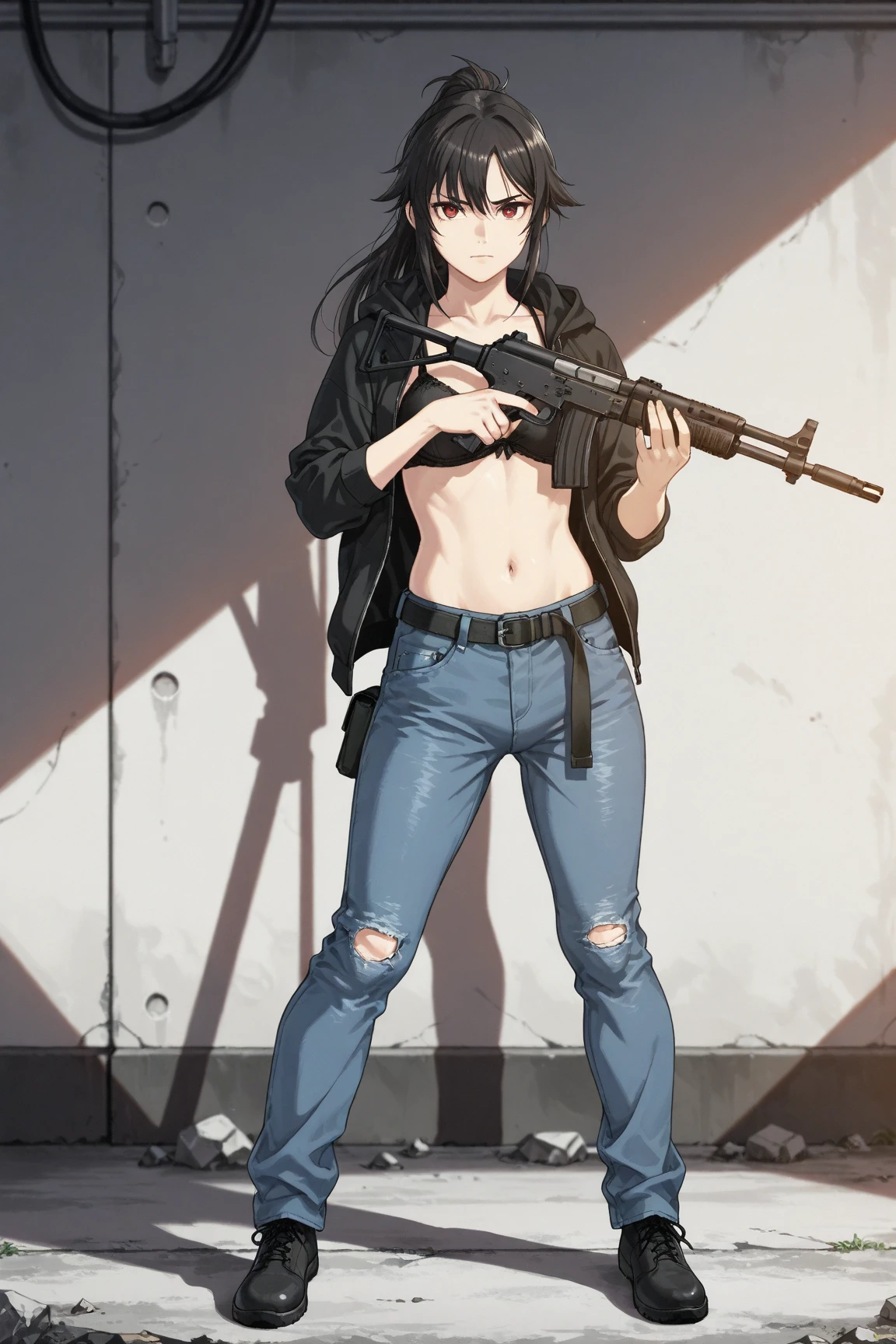 (masterpiece, top quality, best quality), pixel,pixel art,1girl, full body, tifa,