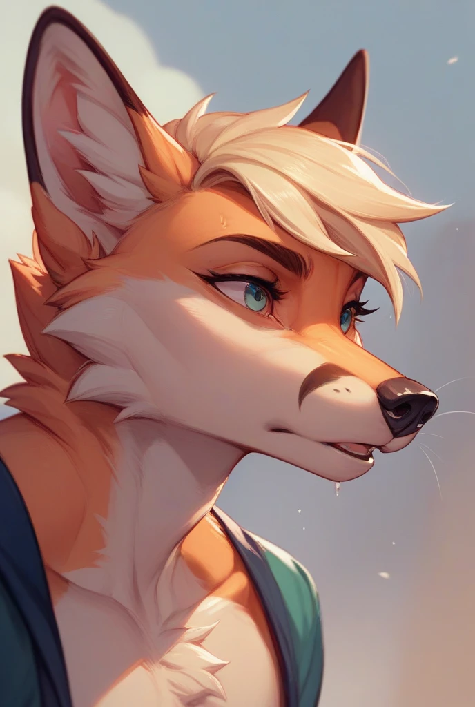 subido a e621, (por kenket, por Ross Tran, por Ruan Jia, por Foxovh) An anthropomorphic fox from Fennec (((masculino))) de (cola, pecho y cuello) esponjada, grandes manos, de ojos color ambar, con lunares cafe claro en hombros y muslos, borde de las orejas es cafe, en su cola posee 2 lunares grandes color blanco con un anillo cafe alrededor, Fursona, Looking at the camera with a mischievous look, Open Invitation, mirada picara, (In the middle of a forest with a river in the background), (detailed lighting), (cinematography lighting), [luz ambiental detallada], Fursona, ((sombra de medio cuerpo)), [luz ambiental en el vientre], [proporciones realistas], [explicit content], [foco nítido], (contenido cuestionable), (sombreado), ((obra maestra))