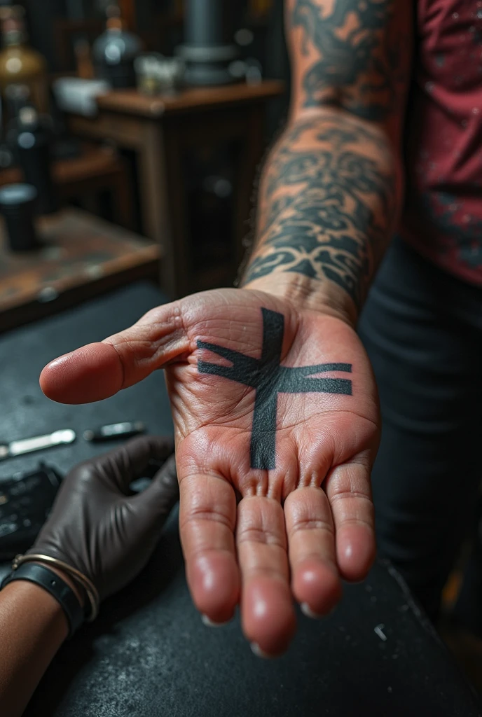 Old School Hand Tattoo for Men 