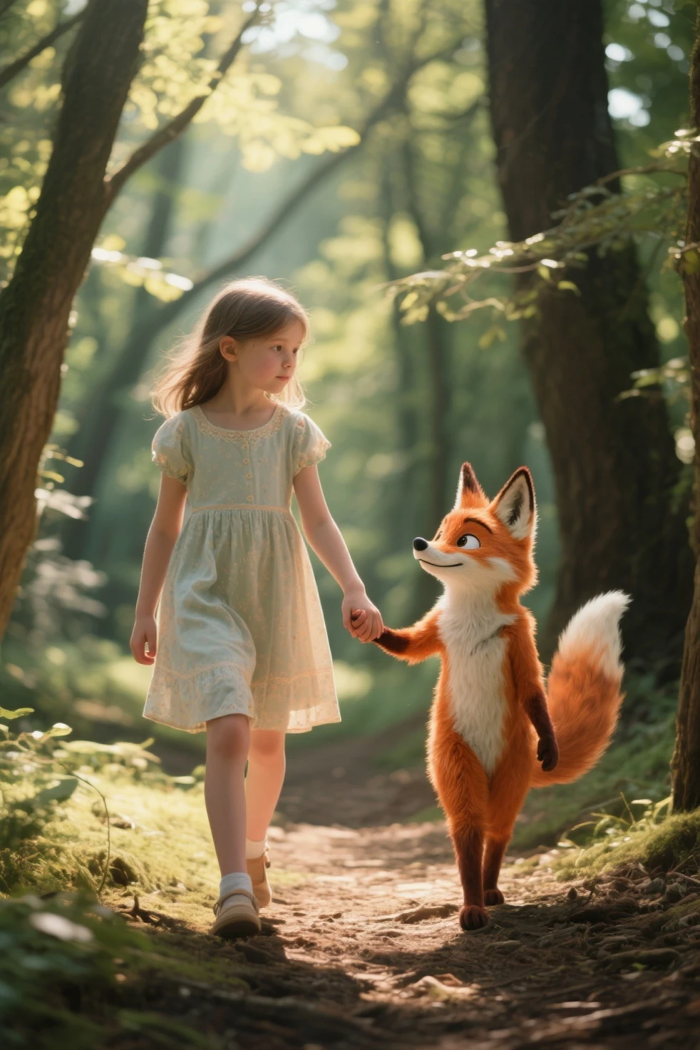 The little prince talks to the fox
