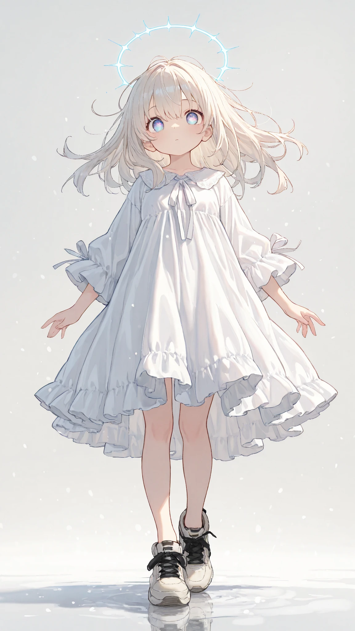 ((Little Huntress girl)) holding a rifle between her legs , battle pose,long red curling hair,((airy white sheer micro tiny dress)), very sheer micro dress, risqué, snows,Cold,4K,Detailed,Realistic, (13 years old), ((age 13)), American, beautiful, beautiful face, small, short, very sensual poses, puffy nips