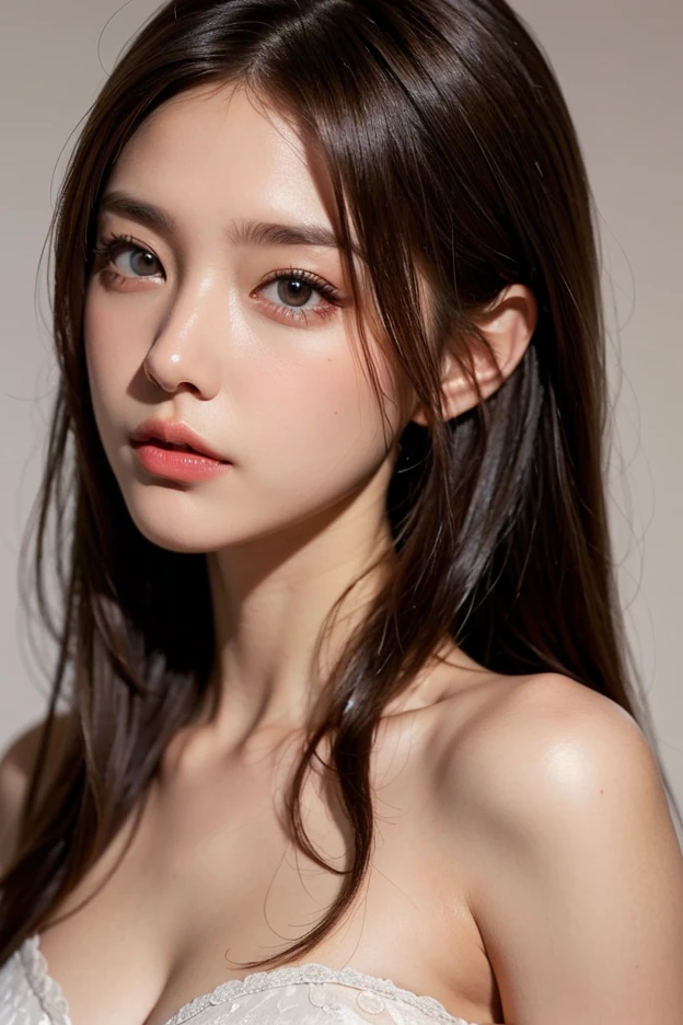 extreme cutie, blonde, dark theme, elegant, stunning, gorgeous, vivid, masterpiece, realistic, aesthetic, depth of field, soothing tones, muted colors, high contrast, extreme sweet drop breasts, nude, (natural skin texture, hyperrealism, soft light, sharp), ( ulzzang-6500-v1.1:0.7)