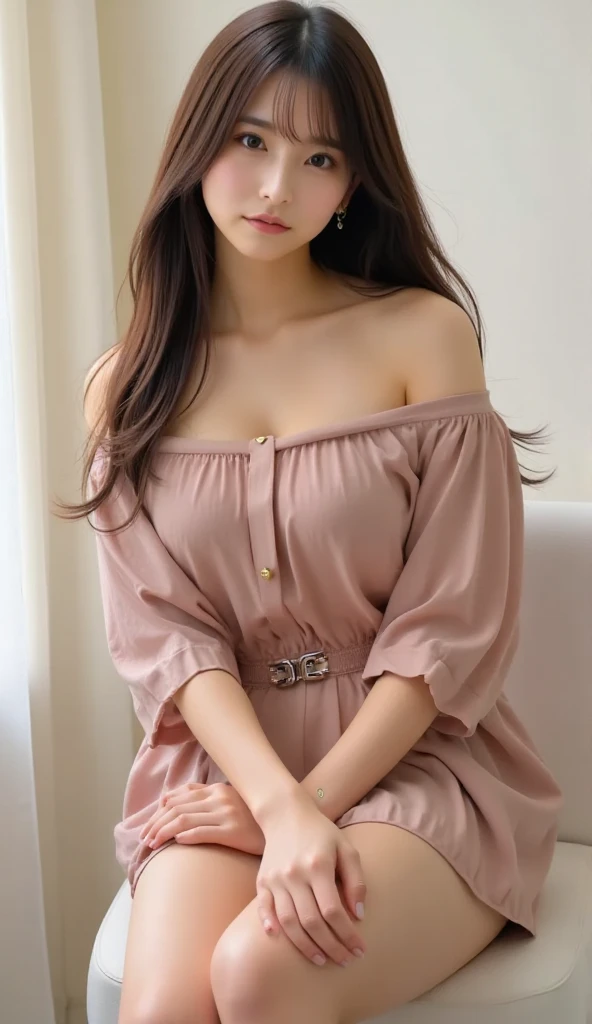 1girl, best quality, realistic, solo, depth of field, natural lighting, seductive posture, alluring, beautiful face, clean, pure face, pale skin, cute, brown eyes,  lace, twintails, beach, sunshine, jewelry, white underwear,