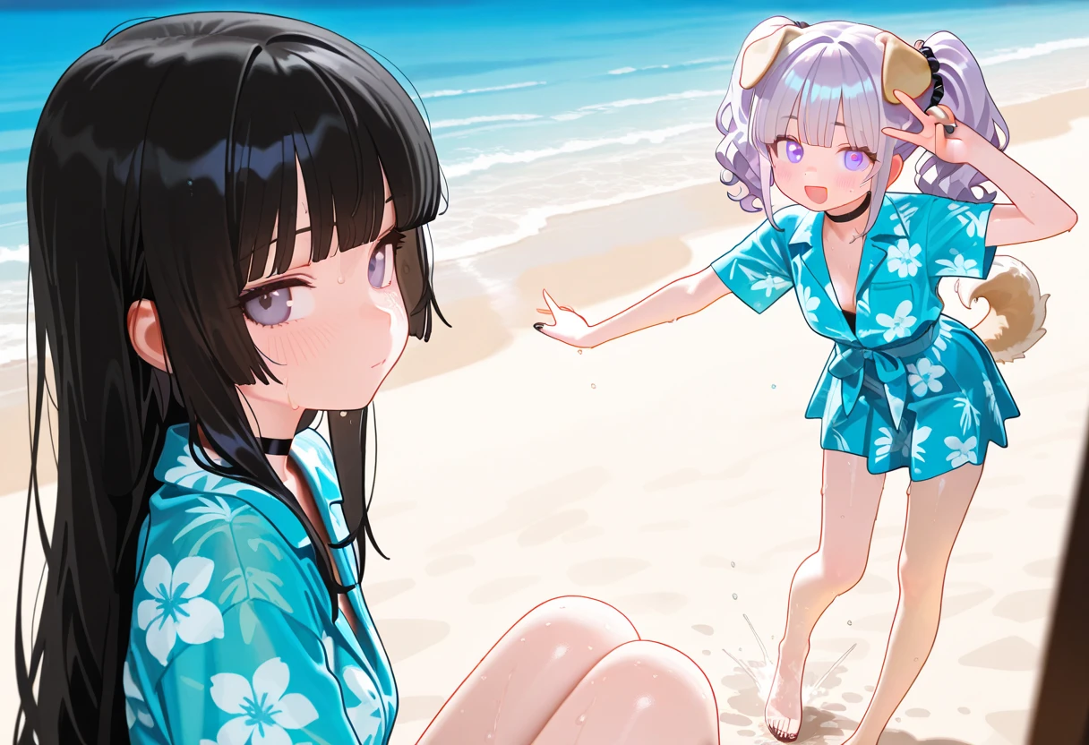 highest quality、High resolution、Detailed Background、(Beautiful face in every detail:1.4)、Anatomically correct、(Detailed facial expressions)、age beauty、(Highly detailed face:1.4)、cute hair color、cute hairstyle、Braided bob cut、Braided Ponytail、Braided twin tails、Overflowing with kindness and cuteness、
(Girls enjoying a fun and lively swim in the sea:1.5)、
Running along the beach while feeling the sea breeze、A girlish smile bounces、
Friends walking hand in hand along the shore、
Although a little shy, they chatted happily.、
Blue sea and white sand beach、Wrapped in pleasant sunlight、
It's lovely to see them splashing around and playing.、
Lie down comfortably、Her eyes gazing at the sea are sparkling、
I couldn't help but smile at the sight of them.、
Feeling the sea breeze, my heart becomes clear、
The best memories are the time you spend together、
The bikini is a classic style that accentuates femininity.、The top is decorated with frills and ribbons.、Chopped pants and flared skirts are also popular bottoms.、
The one-piece swimsuit is also very cute.、Ribbon and lace on the front、Details such as the open back are distinctive.、fit&Flared silhouette for a feminine look、
Ruffles and fringes、Swimsuits decorated with jewels are also fashionable.、
pink、light blue、Bright colors such as yellow、Calm navy and burgundy、Feminine design and vibrant colors、cute