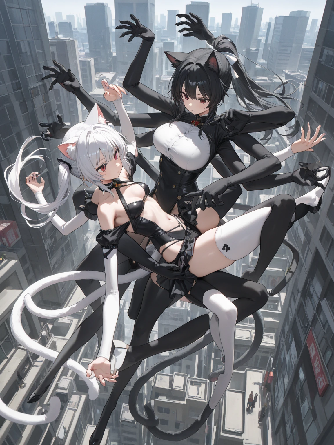 Absurd resolution, high resolution, (masterpiece: 1.4), hyper-detail, 1 woman, pilot suit, scifi near-future styled tactical fullbody space suit, top quality, best quality, High-quality illustrations, masterpiece, super high resolution, detailed background, detailed eyes, shy, cute face, absurdres, (highly detailed beautiful face and eyes), perfect anatomy, (kemono, furry anthro), (((character is grayscale))), smaller waist, full squishy thighs, full wide hips, round full butt, smaller torso, more narrow torso, (((black fur))), (((dark body))), solo, female, kemono, hair, fullbody view, standing up straight, not leaning over, (((detailed eyes))), grey eyes, city, golden hour, plants, (((by bebebebebe))), by buta99, by pgm300, by kishibe, by suurin 2, by sindoll, by secretly saucy, by ANUKI_ex, (((dark grey hair))), (((wavy hair))), (((black fur))), (((no fur pattern))), (((all black body))), (((black body))), feline, cat, glasses, (((dark grey eyes))), open mouth, facing camera, (((messy hair))), short hair, messy ponytail, full body covered in black fur, freckles on her thighs back and arms, (((zzzz-cup size breasts))), (((very large swollen breasts that have difficulty fitting in clothing))), (((massively hyper huge heavy full swollen perky breasts twice as big as her head))), puffy nipple silhouette from clothing, inverted nipples, puffy nipple,
