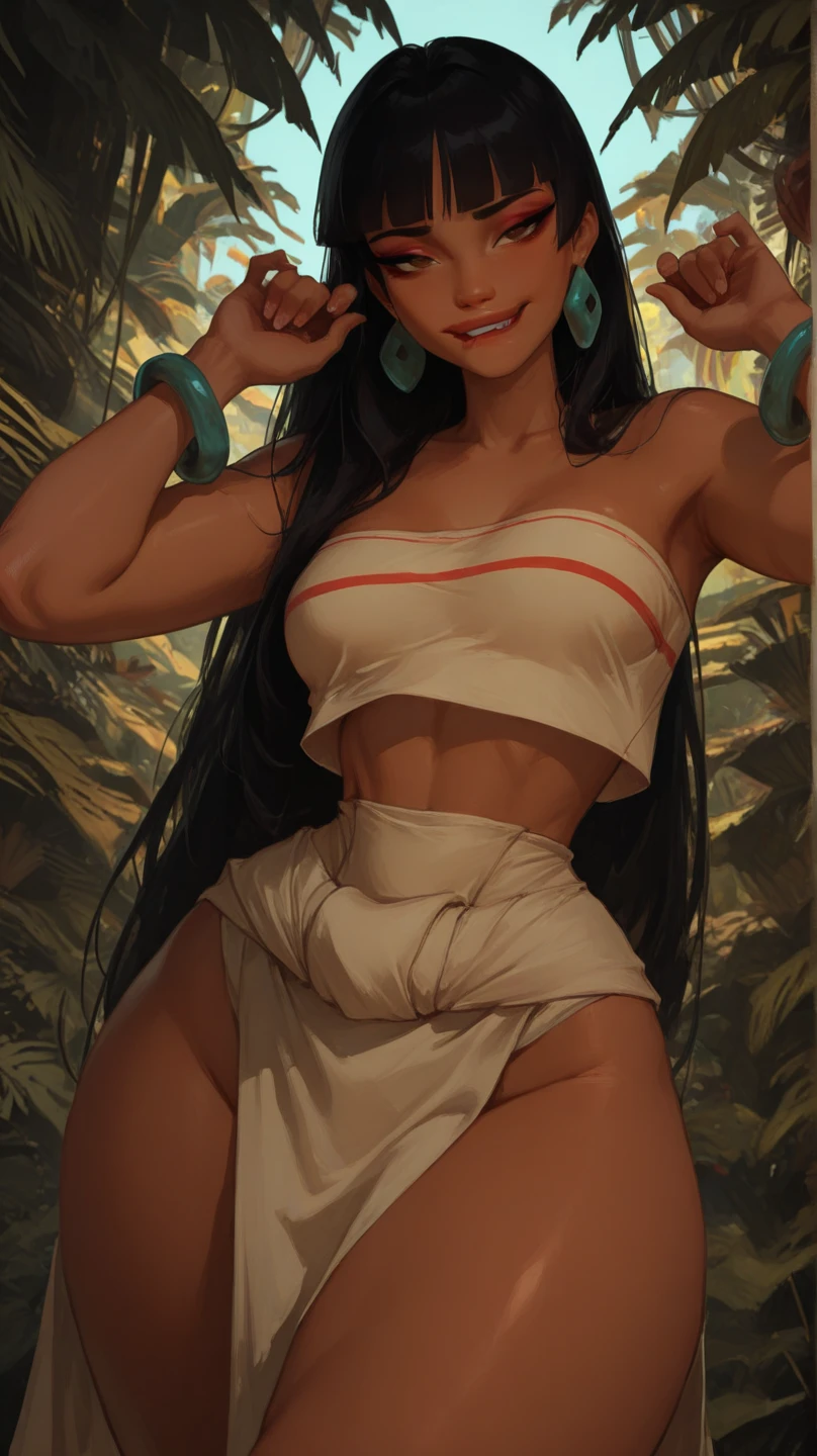 score_9, score_8_above, score_7_above, score_6_above, classification_explicit, 1 girl, ((18 years:1.2)),(The best quality,A high resolution,Ultra - detailed,actual),Native American Ariana Grande,(wild Indian native American:1.4), adult, full lips, big light eyes, light blue eyes, ((by rubio:1)), (cabello ondulado long trenzado nativo indio: 1.2), (female native american:1.4) ,(native indian feathers :1.4), (Face details: 1.5, bright blue eyes, beautiful face, pretty eyes, iris coating, labios Delgados: 1.5, Delgado, pale and sharp eyebrows, long, dark eyelashes, double tabs),(perfect hands detailed : 1.4 ) , (forest background big leaves :1.4), (native american V2.1), (native american:1.4), (fondo desierto casa native american:1.4), (dynamic cowboy pose),(( beautiful american indian warrior:1.4), (beautiful american indian warrior: V2.1)) , (bright colors), (big stones background:1.4 ), (meadow background :1.4), (falling rain cloudy:1.4), (great grassland autumn :1.4), (vestidor native american:1.4), (showing panties:1.4), (realistic V2.1), (perfect anatomy)