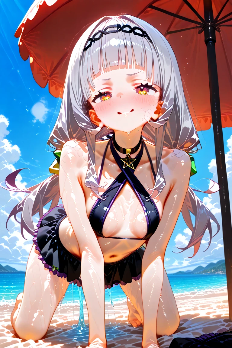 qualidade superior、Super detalhe de anime altamente detalhado、obra prima、tre anatomicamente correto、Detailed hand、(Mother 1.6)、8k、I love my tides、sexual excitement、Linha superior、peito enorme、coxas coxas coxas coxas coxas、suar profusamente、Stuffinesoreplay、rosto sorridente、cara de beijo、(The best silver micro bikini:1.6)、Eu te amo hidratar a pele、(Corpo encharcado:1.3)、Detalhe Olho、NSFW、Amarrado、erotick、jaqueta、Bright lotion on the head、Maikurobikini、Melhores Brincos、vidrado、cum em、Stuffiness、Vale do Encanto、Panties、Sexual organics、Cabelos Lustrosos、armpits、cabelo na virilha、luz rosa、Melhores Casas de Praia、lotion、see through、(enfermagem、Make a:1.2)、Durante agachamento、Estrias na virilha、Todo o corpo refletido