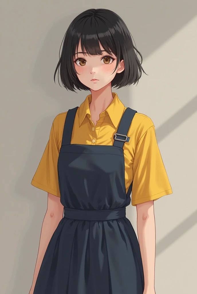 Cute baby-faced girl、9 years old，Very chibi，Very short，Brown eyes，freckles，Thick eyebrows，Blunt bangs，Anatomically correct、Top Model、Abstract background、Short dress，spats