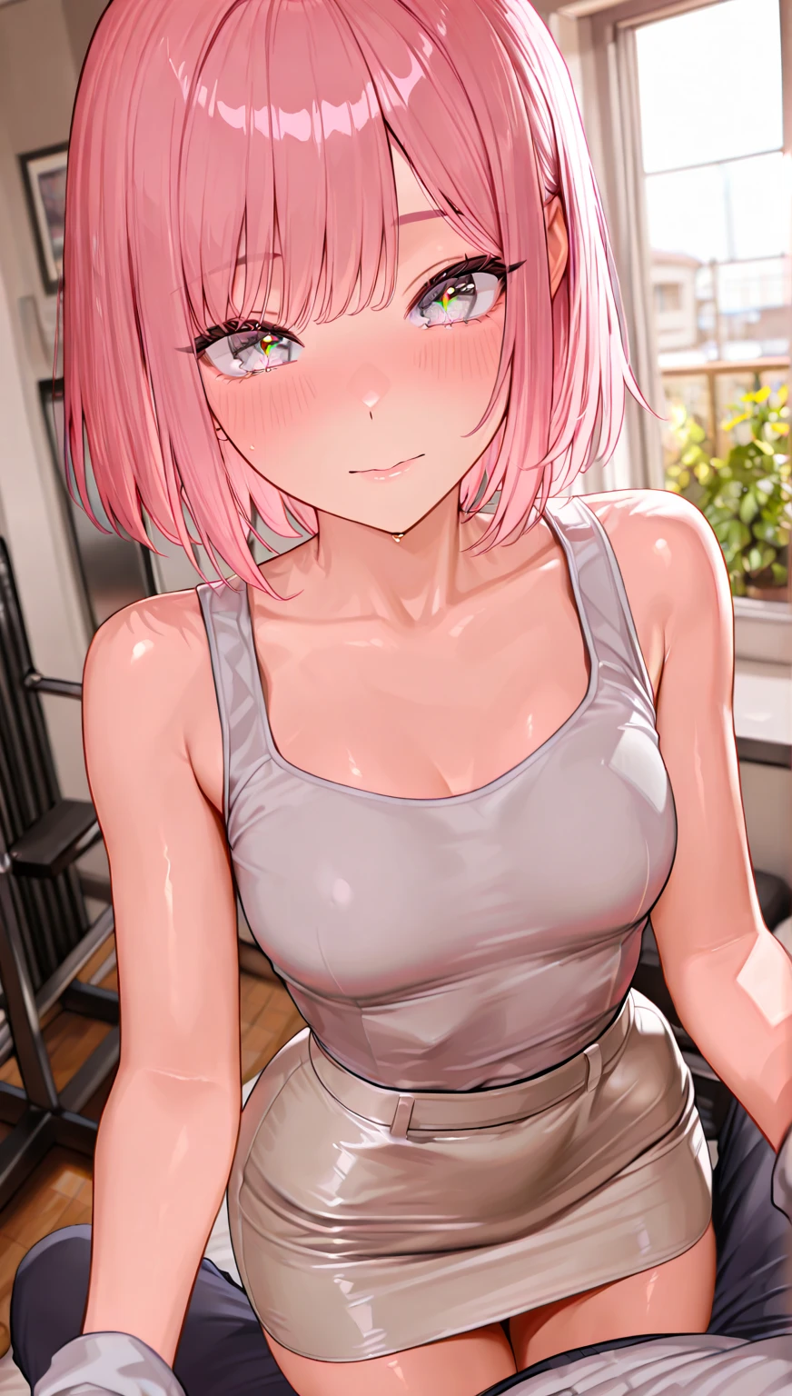 (((((Best Quality, 8K, 32K, masterpiece, 1.2)))),{{solo}},((nsfw:1.5)),{{{Character reference: ToLove Ru's Momo:1.2}}},((bob hair style)),((perfect beautiful face:1.2)),slender body, nsfw,side view 1girl,looking away,profile, (fisheye distorted lens:1.2),(masturbation, bullet vibrator:1.1),on bed,bedroom, ,(nipples peek:1.3),(grabbing own breasts,masturbation,self-play:1.3),sitting, (spread legs wide:1.3), (famale masturbation:1.2),(own fingers inserted into pussy:1.1),(pussy peek:1.4),lower body,bare pussy, pussy focus,pubic hair, pussy juice, (ecstasy:1.1),(steam:1.1),(wet:0.7),(trembling:1.1),(tears:1.1),(sweat:1.1),