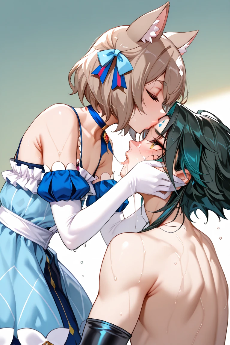 penis touching face,penis on face,licking penis