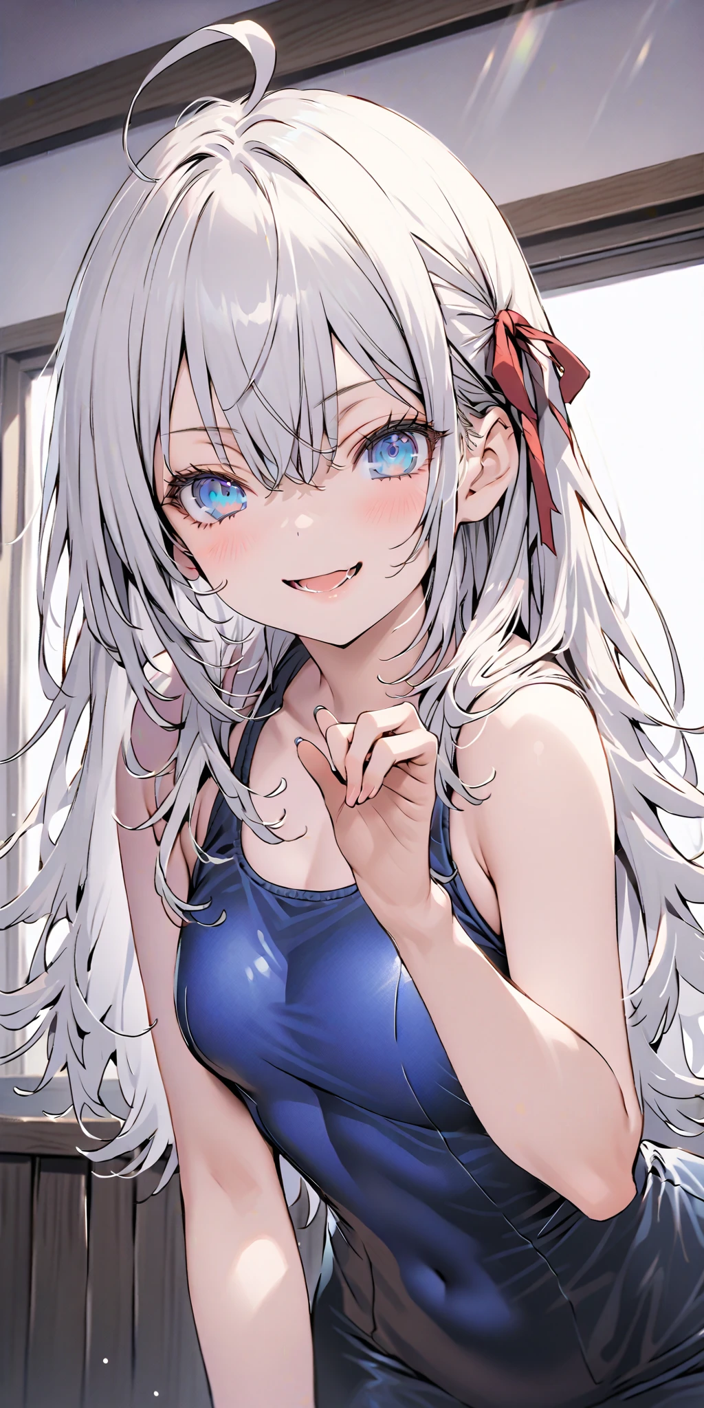 (highest quality,4K,8k,High resolution,masterpiece:1.2), Nakano Yotsuba、Super detailed,Gray Hair,scarf,snow,blue eyes,Portraiture,Icy Blue,Soft lighting,Sharp shadows, winter,Calm expression,Magical Solitude,Vibrant colors,subtle gradients,Fine brushwork、Bikini-clad anime girl with blue hair and large breasts, [ 4k digital art ]!!, Digital anime art!!, Painted in an anime artist&#39;s studio, Soft anime illustration, Digital art on pixiv, detailed Digital anime art, Created by Anime Painter Studio, She has , Digital anime art, Digital anime illustration, Realistic Bikini, Big Breasts!!!!!!!, Swimwear、