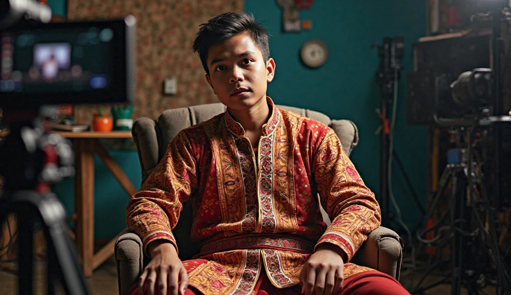 Young man from Nepal in interview
