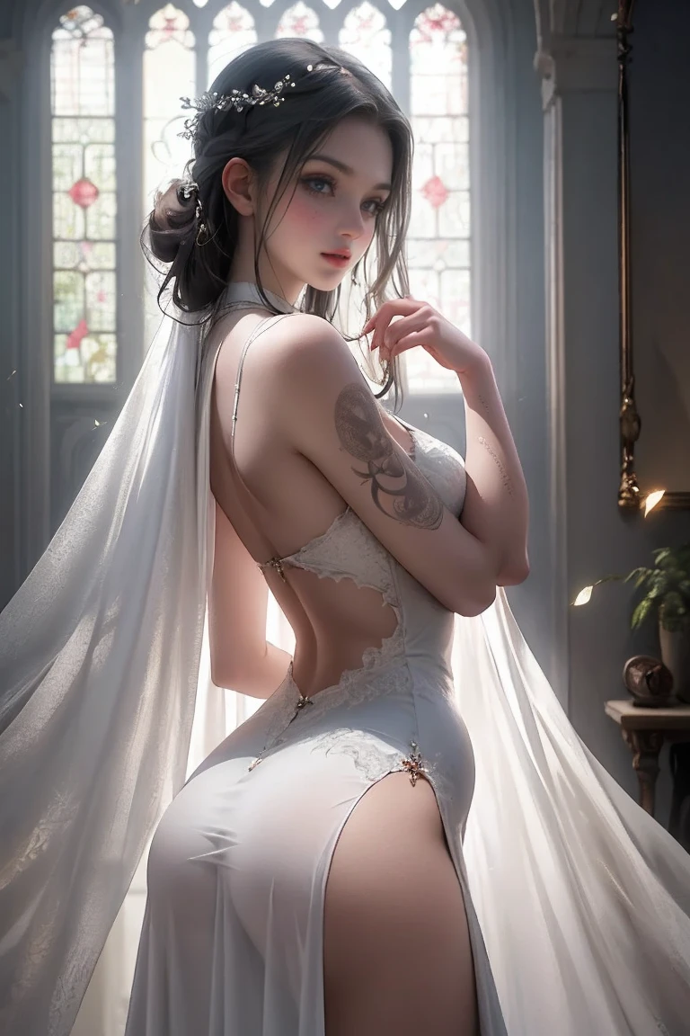 (masterpiece:1.2), Best Quality, (illustration:1.2), (ultra detailed), hyper details, (delicate detailed), (intricate details), (cinematic light, Best Quality Backlights), Delete line, soloist, perfect body, (1 girl), detective Harriet Murphy, (make up), high contrast, (better lighting, an extremely created and beautiful), (cinematic light), showy,