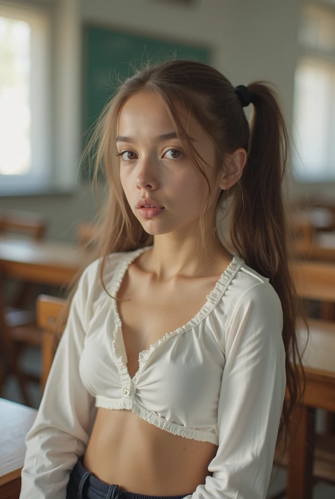 Masterpiece, best quality, portrait of 1girl, from dancing school with other people