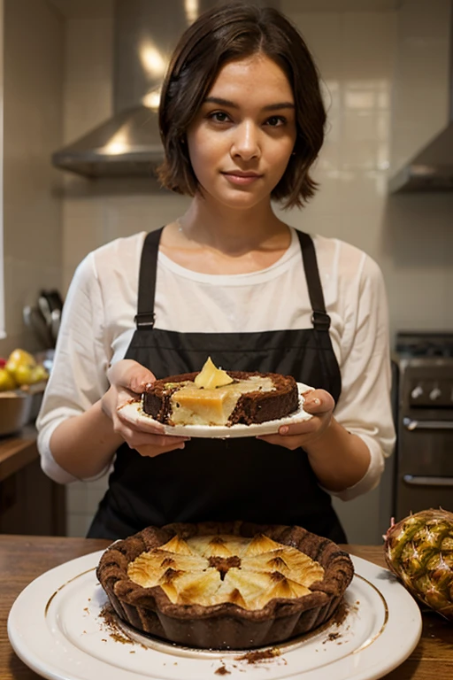 Une jeune femme de 25 ans super realiste style latina avec un regard seduisant a distance moyenne ultra detaillé en sous-vetements avec les cheveux bruns, on voit la femme sur un canapé d’une maison moderne, photo detaillée realiste, prise par un iphone 15 pro