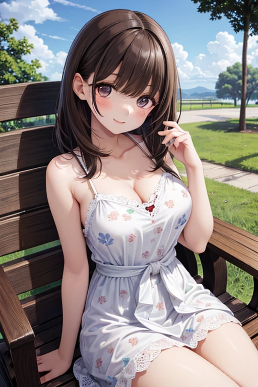 highest quality、High resolution、Detailed Background、(Beautiful face in every detail:1.4)、Anatomically correct、(Detailed facial expressions)、(Detailed eyes:1.2)、(Highly detailed face:1.4)、(Huge breasts:1.2)、Cute hair colour、Bobcut、ponytail、well-groomed eyebrows、Cute hairstyle、
Three beautiful women in their 30s、smile、Fresh one-piece style、Choose a floral or pastel colored dress、Wear flat sandals or sneakers on your feet.、Add accents with basket bags and headbands、By incorporating bright spring colors and patterns、Creates a gorgeous and cute impression