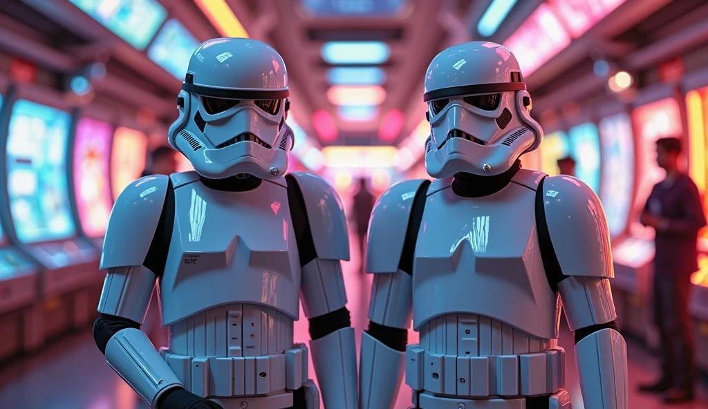 score_9, score_8_up, score_7_up, score_6_up, rating_explicit, masterpiece, detailed, best_quality, NSFW, obscene, fetish, pornographic, XXX, Stormtroopers are trying to urinate on a slut worker-slave, peeing competition,