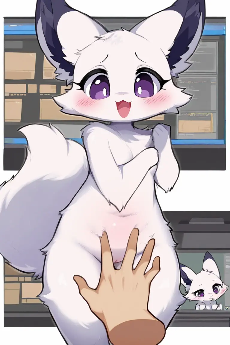 Solo, score_9,score_8_up,score_7_up, source_furry, Anthro furry reshiram Pokemon, female, blue sclera and black eyes, standing, tail, naked, indoors, breasts, pink nipples, curvy, titfuck, she is giving a faceless human male a boobjob, male is cropped out, simple grey background, she is sucking the tip,