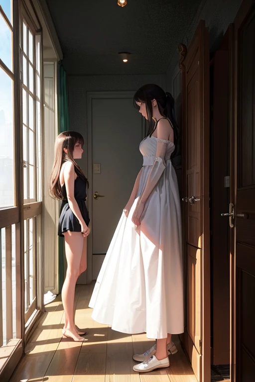Girls from behind showing everything