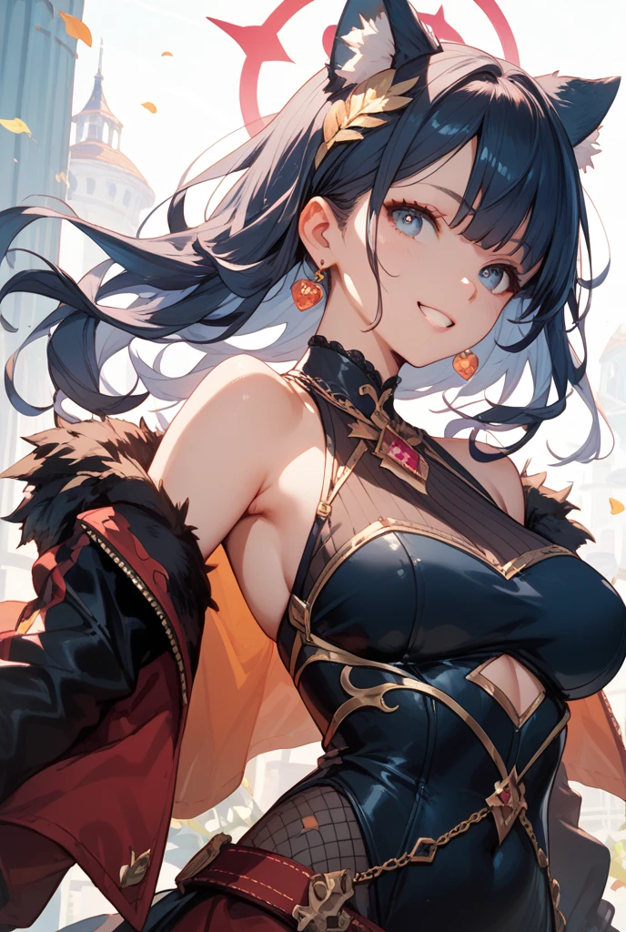 <lora:GoodHands-beta2_2:1>, (highly detailed:1.3), <lora:sc_nyx-10:1>, sc_nyx, large breasts,cleavage, light smile, crossed arms, red gloves, Ultra-detail, (highres:1.1), best quality, (masterpiece:1.3), cinematic lighting,