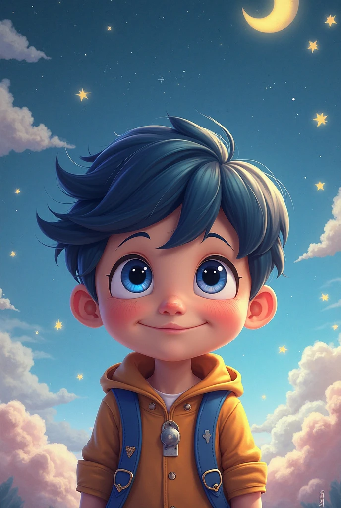 Make a picture of Beautiful Mind and the Universe cute boy 4k