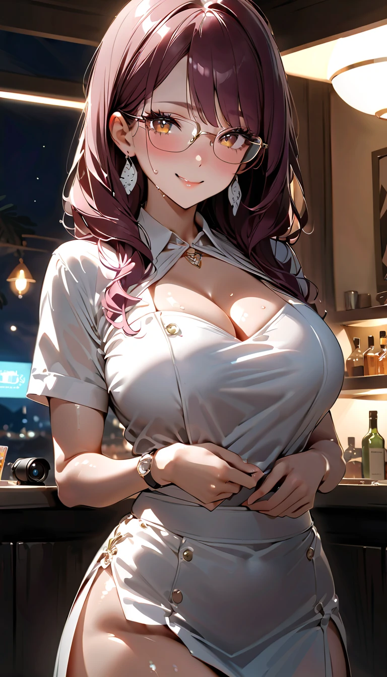 score_9, score_8_up, score_7_up, score_6_up, score_5_up, score_4_up, Very Huge , 1women, solo, ((nude)), outdoor, night city, ((busty)), blonde hair, green eyes, ponytail hair, smile, detailed face , cleavage, collarbone, sweater, bare shoulders, loose sweater, pantyhose, looking at viewer, 