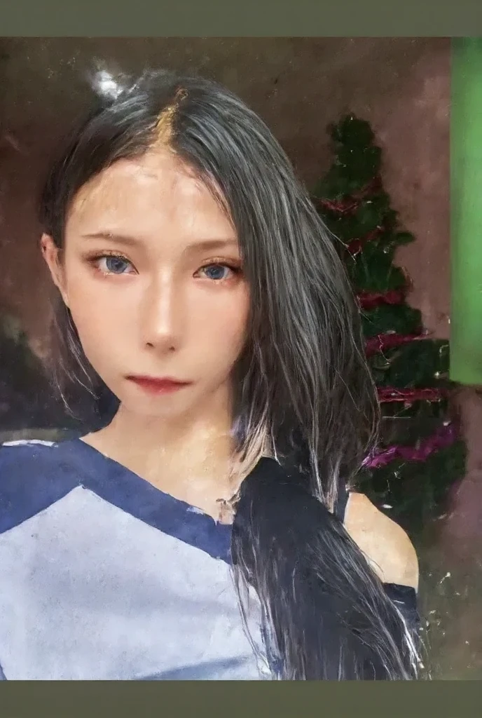 there is a woman with long hair and a necklace on, Moleksandra Shchaslyva, wearing several pendants, Alina Ivanchenko, Anastasia Ovchinnikova, Anna Nikonova aka Newmilky, imagem de perfil, Ekaterina, Serena Malyon, Directed by: Amédée Ozenfant, prata e cores frias, wearing labradorite veils