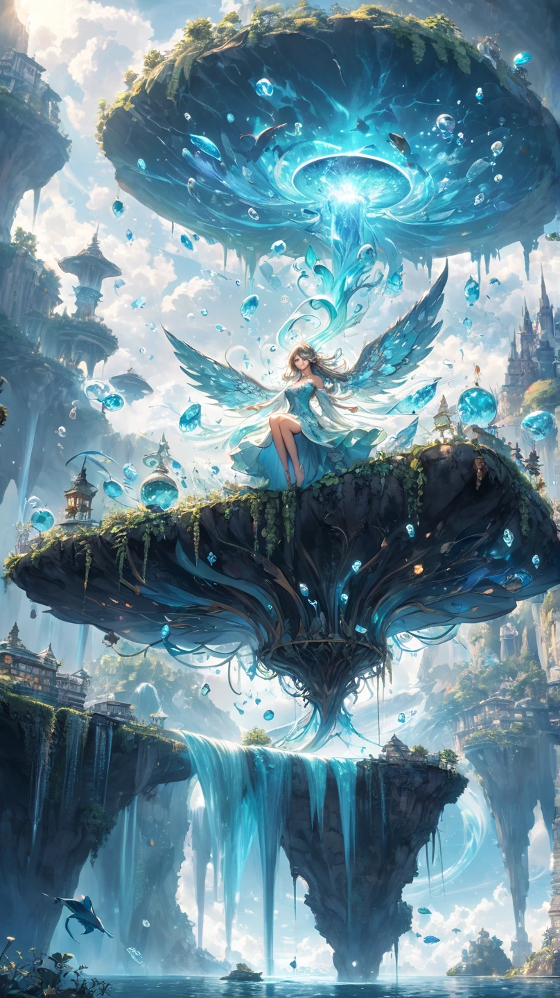 Incredible and spectacular scene, em "(alta qualidade)), (detalhado)), ((fantasia)), illustration, perspectiva (45 degree tilt angle), tema (estilo floresta encantada), Itens para jantar (menino bonito, menina bonita), qualidade de imagem (3D rendering effect), detalhes requintados, Belas luzes "emergem de nuvens brilhantes, linhas de nebulosas fractais, cosmic entities, corpos celestes, Universos, vibrant and vivid, Torneamento, Torneamento, impractical, Alto contraste, co-metabolic, magia,  misterioso, misterioso, surreal, Saturado, Colouring, deusa, divindade, exuberante, maravilhosa, Linda, Bela, Pregnant planet in belly, ela esta segurando a barriga com carinho, Mother of the World, Natureza, floresta, planeta