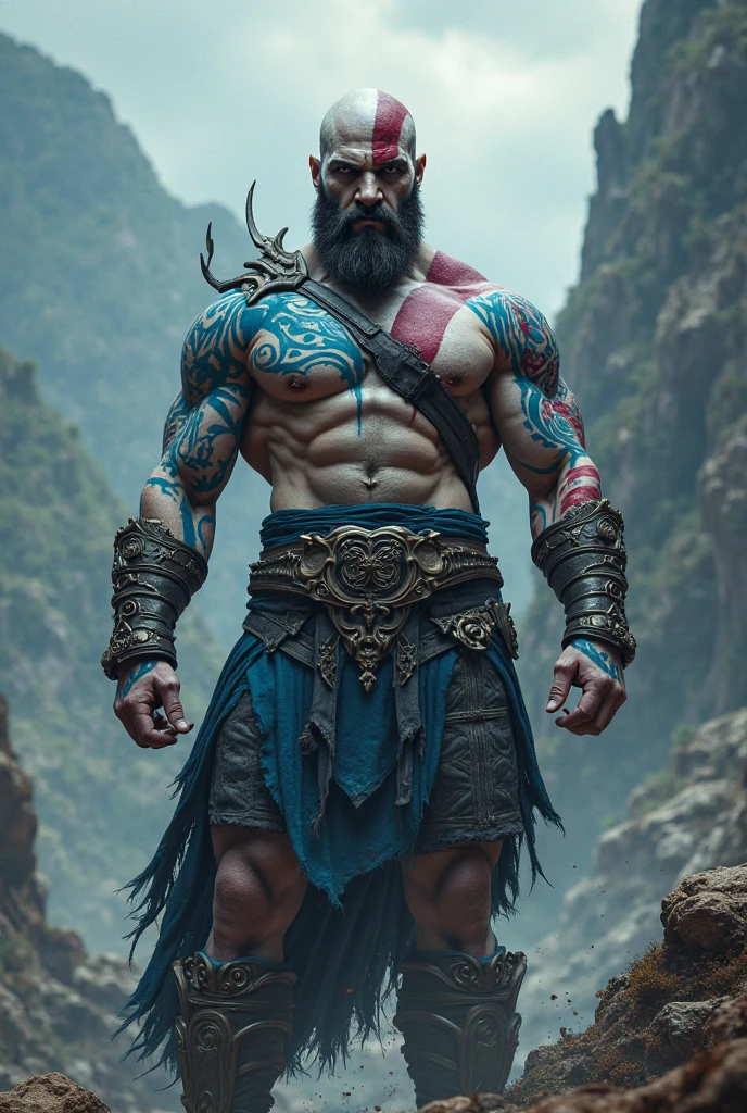 High Definition Best Quality Hyperrealistic Very Realistic 8K Resolution Very Realistic Best Ultra High Definition resolution Very Realistic Photorealistic picture of a realistic bearded hairy Strong Beefy Bulky God of War Ragnarok Polynesian Kratos man in Ragnarok, handsome stocky black, man with on, Strong God of War Ragnarok Polynesian Kratos, strong hairy chest and arms, with very realistic Polynesian tattoos, very realistic hairy strong chest and arms, very realistic hairy chest, very realistic pecs, very realistic strong legs, in realistic Polynesian cultural underwear with bulges, very realistic lips, very realistic lip details, very realistic belly, very realistic eyes, very realistic eyes details, very realistic chubby neck, very realistic neck lines, very realistic neck details, very realistic face, very realistic face details, 48 year old Polynesian man, very realistic Strong Beefy Bulky Masculine God of War Ragnarok Polynesian kratos muscle bear beefy buff beefy bear buff beefy big belly thick big beefy big bulky muscular bodybuilder muscle bear, very realistic samoan hair, very realistic Strong Beefy Polynesian Man, very realistic Polynesian Hair Texture, Very realistic Polynesian Facial hair texture, very realistic Polynesian body hair texture, very realistic facial hair, very realistically detailed Polynesian tattoos, very realistic Polynesian details, very realistic Polynesian skin details, very realistic arms, very realistically detailed arms, very realistic hands, very realistically detailed hands, very realistic fingers, very realistically detailed fingers, very defined details, very realistic photography, very detailed, 8k Resolution, very defined details, 8k, sharp focus, award winning photography, hyper-realistic photography, ultradetailed, high resolution, super detailed, Photograph taken with Canon EOS R3, 8k resolution Strong Beefy Bulky God of War Ragnarok Polynesian Kratos, Very Realistic Actual Polynesian Hair Physics