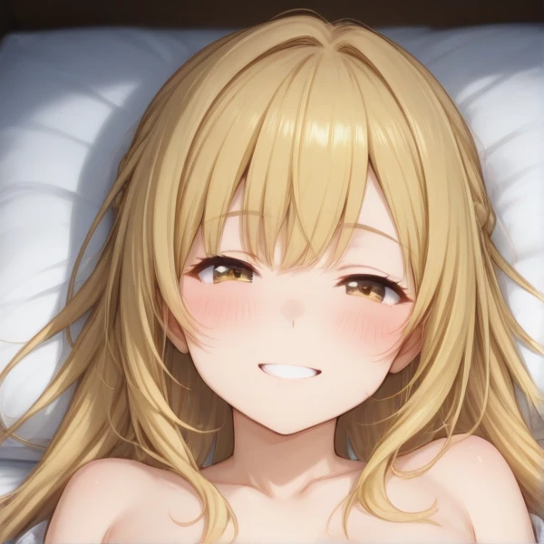 ((Highest quality)), ((masterpiece)), (detailed), （Perfect Face）、The woman is Tiare, a green-eyed, blonde, medium-length-haired alien.