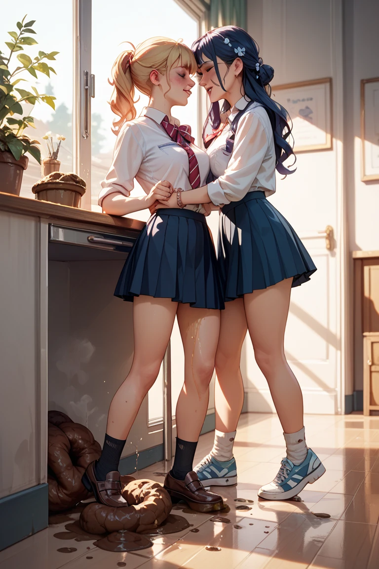Big breasts, double ponytail, cute, pink skirt, student sister --auto