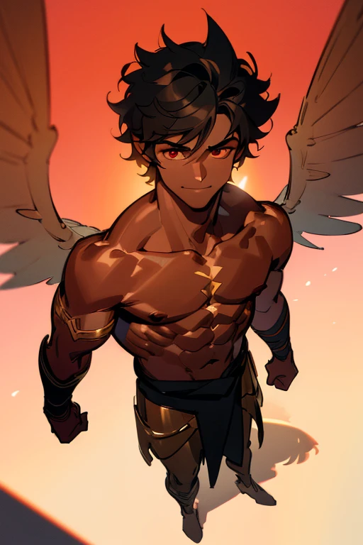 Super Chicken: A vibrant, cartoonish image of a chicken with extraordinary powers, perched confidently on a milk carton. His feathers shimmer with bright colors, radiating energy. His superhero cape sways gently in the wind, revealing a muscular body beneath. His beady eyes are full of determination, and he holds a small red letter "S" on his chest, symbolizing his superhero status. The background is a lively comic-book scene, with bold colors and dynamic brushstrokes. The sun sets behind the scene, casting a warm, golden glow on the picture. This image is an impressive, detailed masterpiece of animation art.
