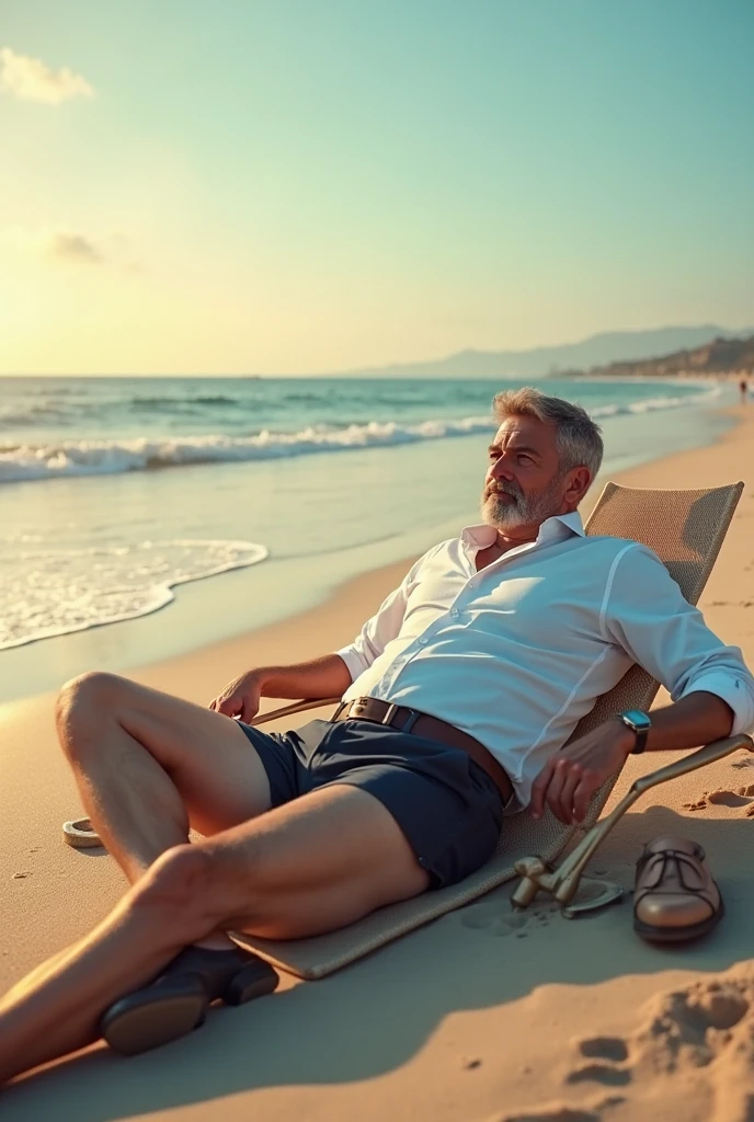 Celso Portiolli at the beach