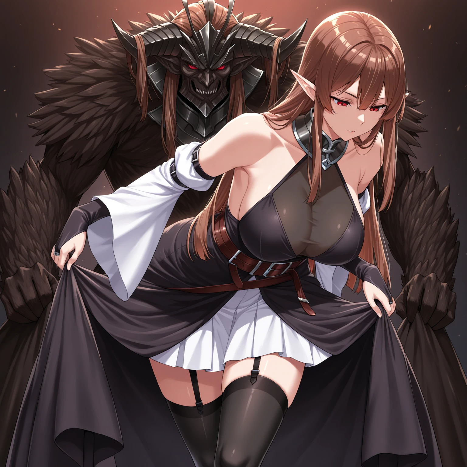 (NSFW)、male'Daughter of、highest quality、ultra high resolution、巨大なchest、picture perfect face、beautiful expression、beautiful face、beautiful eyes、Young womale、(Fantastic worldview:1.2、Lots of monsters、male性の痴漢、monster falls、maleたちは下品に笑う)、(((( monster licks womale'chest、touch from the front、Womale Cries:1.2、they hesitate、3 monsters、1 female、 with a male、torn clothes:1 2))))、(can enter) 、( to the body、Large scale )、look of fear、blushing face、Various people lick women、maley people lick women、The viewer holds out his right hand、The male has a vulgar expression、Dick、背景の人は全てtorn clothes、tattered clothes、a male hugs、(NSFW),(1male and 1womale,have sex),raise your legs、Pull your hand、(restraint、rock、rope、crucifixion、fetters、fetters、tie、Hung on a tree)、Princess、burning castle、fire、tiara、necklace、maleは怪物です、beautiful nipples、have a butt、