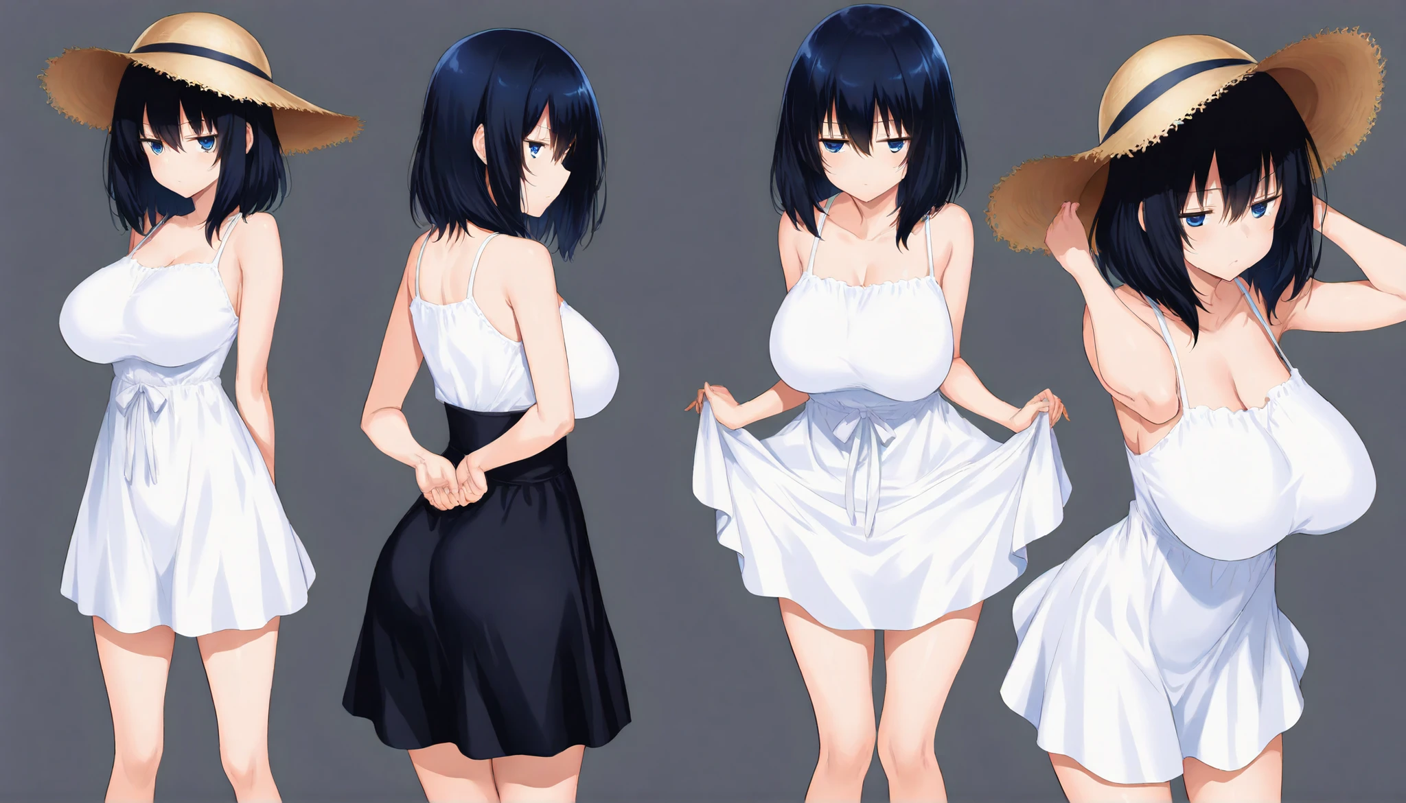 Anime. Young woman. Slave. dirty torn tunic. Dirty torn panties. Cold. Runny nose. Sneeze. Nasal mucus. Snot. Standing. In a lot of growth. Full body. She shit herself. Scat.