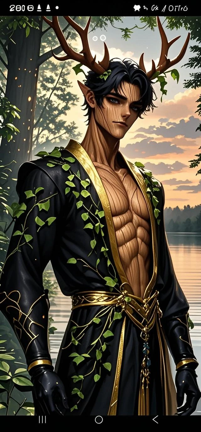 (((intricate design))) (((professional))) (((clear focus))) (((32k UHD Resolution))) (((photorealistic))) (((hyper-detail))) (((masterpiece))), ultra-realistic, expressive eyes, perfect face, mesmerising eyes, perfectly detailed anatomy, low contrast, a digital render (((Volumetric lighting))) (((cinematic lighting))) (((nighttime))) (((raining))) (((thunderstorm))) (((1Male))) (((Bodybuilder))), (((muscular))), (((hyper pecs))) there is a sexy mature man with green paint on his body, slick shaved sides hairstyle, ((thighs)) bodily fluids, round butt, green coloured skin, gay, green skin! (((green coloured skin!!))), (((green skin))). (((green-skinned))), (((wearing a kimono robe))) ((green skin with scales)), ((green skin)), windy, (((greenish skin))) plantation on the male body, fluorescent green skin, (((radiant orange eyes))), extremely windy, leaves falling (((a powerful nature deity))), elf ears, druid magic, green gem necklace, hot reptile muscular humanoid man, scales, muscular green body. Glowing veins, nature spirit, (((Ancient forest at night)))